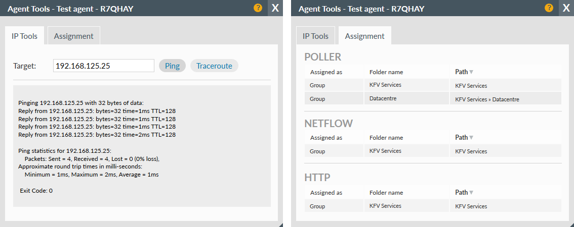 Agent Tools tabs