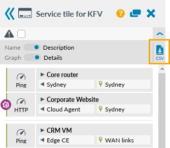 Strip Chart CSV button